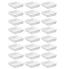 Kit 24 Molheiras Para Shoyu Brancos 50ml Sushi Potes Porta Molhos Japonês Coza Uno