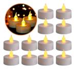 Kit 24 Ou 48 Vela Eletrônica Decorativa Led Amarela +bateria 24und Amarelo Sem Cheiro Kit 24 Ou 48 Vela Eletrônica Decorativa Led Amarela +bateria 24und Amarelo Sem Cheiro