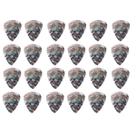 Kit 24 Palhetas Palheta Fender Thin Celuloide Premium 351 Shape Abalone