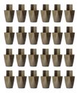 Kit 24 PÃs De MÃ³veis Guarda Roupa Armario Comoda 7cm Marrom