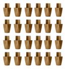 Kit 24 PÃs De MÃ³veis Guarda Roupa Armario Comoda 7cm Marrom