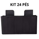 Kit 24 PÃs Retangular Preto Para MÃ³veis CÃmoda Ãrmarios