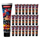 Kit 24 Pasta de Dente Infantil Gel com Flúor 50g Heróis DC Liga da Justiça Creme Dental Dentalclean Kit 24 Pasta de Dente Infantil Gel com Flúor 50g Heróis DC Liga da Justiça Creme Dental Dentalclean