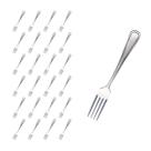 Kit 24 Pçs Garfo Reforçada Inox Restaurante / Casa / Bar