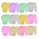 Kit 24 Pçs Roupa De Bebe Body Manga Longa E Mijão Sem Pé