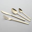 Kit 24 peças faqueiro home&co savana inox dourado