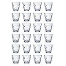 Kit 24 Peças Transparente Copos Vidro Redondo Bangkok 250ML