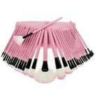 Kit 24 Pincéis Maquiagem Rosa Profissional Completo Para Pele Madura e Jovem Cerdas Suaves