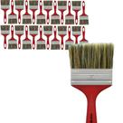 Kit 24 Pincel Trinchas Para Pintura Tigre Media 500 3 Polegadas Cerda Gris Parede Látex Acrílico