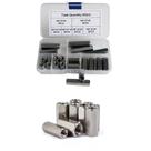 Kit 24 porcas espaçador extensor com rosca inox hexagonal m6