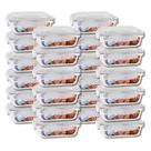 Kit 24 Potes Hermeticos com Tampa 370ML Pequeno Lanche Marmita