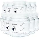 Kit 24 Potes Vidro para Armazenar Leite Materno Graduados 100ml