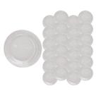 Kit 24 Pratos Acqua Sobremesa Vidro Nadir 18,5cm