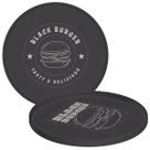 kit 24 Pratos Servir Hambúrguer 20cm Plástico Resistente Cinza Tramontina Black Burger