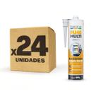 Kit 24 Pu 40 Selante Silicone Cola Tudo Multiuso Barone 400g