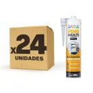 Kit 24 Pu 40 Selante Silicone Cola Tudo Multiuso Barone 400g