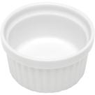 Kit 24 Ramequins Canelado 50ml de Porcelana Classic Branco 6x4cm Lyor para Servir Ketchup e Petiscos