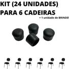 Kit 24 Sapata Ponteira Borracha Ponteira 6 Cadeiras 1,6cm 5/8 Polegada Kit 24 Sapata Ponteira Borracha Ponteira 6 Cadeiras 1,6cm 5/8 Polegada
