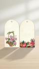 Kit 24 Tags Florais para Presente 5x9cm