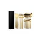 Kit 24 Talheres Dourados Aço Inox - Elegância e Durabilidade