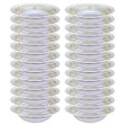 Kit 24 Tigelas Bowl Redonda Funda Melamina Bege Cozinha 1,2L