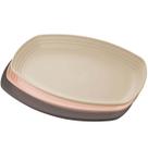 Kit 24 Travessas Bandejas Bambu Plástico Sortidas 29x18x3cm Lines Lyor Servir Frio Petiscos