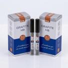Kit 24 Tubos Grafite 3.0mm HB BRW Grosso Resistente Para Lapiseira Escolar Jumbo -