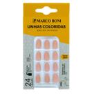 Kit 24 Unhas Postiças Formato Almond Nude Claro Marco Boni