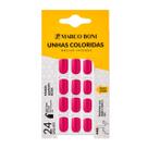 Kit 24 Unhas Postiças Modelo Quadrada Sem Cola Marco Boni