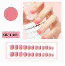 Kit 24 Unhas Postiças Realistas 3D de Alto Padrão Natural Luxo Acessórios Femininos cor:8