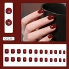 Kit 24 Unhas Postiças Ultra Realistas 3D de Alto Padrão Natural Luxo Acessórios Femininos cor:8