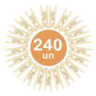 Kit 240un Mini prendedor pregador grampos madeira natural Kit 240un Mini prendedor pregador grampos madeira natural