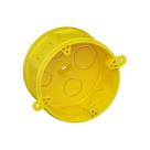 Kit 24PC Caixa de Luz Plastica 4x4 Amarela Octogonal Fund Mov Fortlev