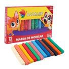Kit 24un Massinha de Modelar 12 Cores Cada 130g Colorida
