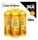 Kit 24x Vela De 7 Dias Atacado 250g Velas De Mel - Amarela