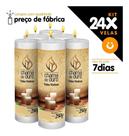 Kit 24x Vela De 7 Dias Atacado 250g Velas Na Cor Branca