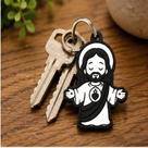 Kit 25, 50 OU 100 Chaveiros Jesus Impressão 3D Lembrancinha Religiosa para Igreja Congresso Batizad