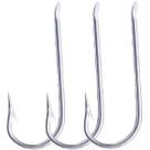 Kit 25 Anzol Chapinha Grande 65mm Galvanizado Sem Furo Pesca