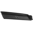 Kit 25 Bandejas 38,5x16,5cm Slim Preta Uz Restaurante Self Service Fast Food
