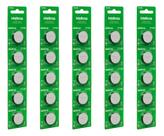 Kit 25 baterias pilha de litio botão 3v cr 2450 intelbras