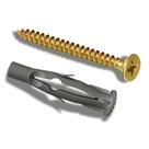 Kit 25 Buchas 8 FU Usaf E Parafuso Chata 5,0x60 Cinza