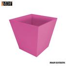 Kit 25 Cachepot Liso Borda Reta 13,5x13,5 Mdf Madeira Pintado