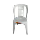 Kit 25 Cadeira Plástica Bistrô Branca Reforçada Carga 182kg