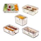 Kit 25 Caixas Tamanhos Variados Organizador Tampa Hermética