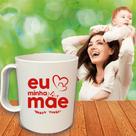 Kit 25 Canecas Brancas 400ml Estampadas Eu Amo Minha Mãe Kit 25 Canecas Brancas 400ml Estampadas Eu Amo Minha Mãe