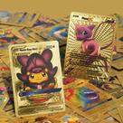 Kit 25 Cartas Pokemon Folha De Ouro Edicao Limitada Douradas