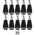 Kit 25 Conector Plug Adaptador P4 Macho Conex1000 Intelbras Cftv Cameras Vigilancia