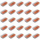 Kit 25 Conectores de Emenda Com Alavanca 221-415 5 Condutores 0,2mm² à 4,0mm² Wago