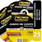 Kit 25 Disco de Corte Ferro 9x1/8x7/8 Beltools Kit 25 Disco de Corte Ferro 9x1/8x7/8 Beltools