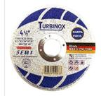 Kit 25 Discos Corte 4''1/2 X 1/24' X 7/8' Turbinox 5 Em 1 Kit 25 Discos Corte 4''1/2 X 1/24' X 7/8' Turbinox 5 Em 1